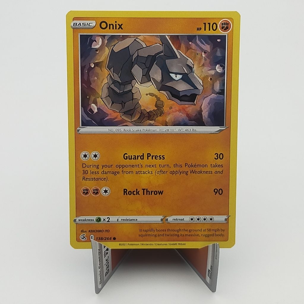 Jual Kartu TCG Pokemon EN Original Onix FS Fusion Strike 138/264 | Shopee  Indonesia