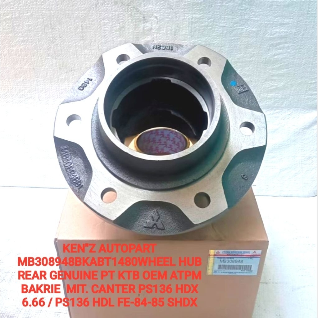 Jual WHEEL HUB REAR NAP RODA BELAKANG TYPE GENUINE PT KTB OEM ATPM ...
