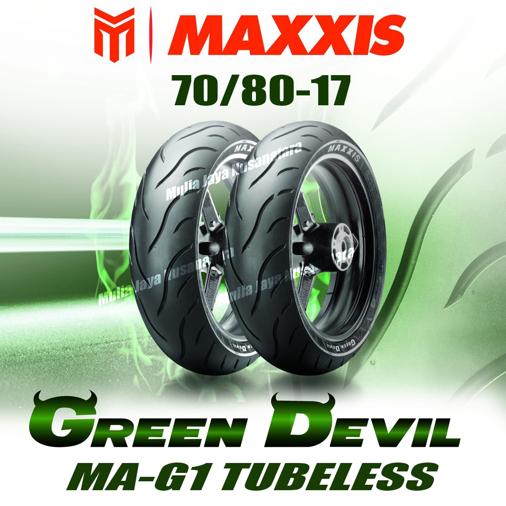 Jual BAN MAXXIS 70/80-17 GREEN DEVIL MA-G1 TUBELESS | Shopee Indonesia