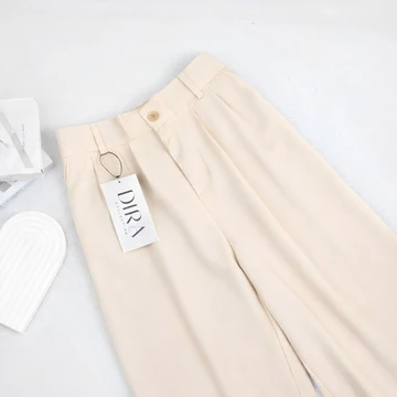 Loose Pants Highwaist Celana Kulot Wanita Untuk Kerja Formal Bahan Wolblend Premium Tebal Tidak