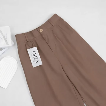 Loose Pants Highwaist Celana Kulot Wanita Untuk Kerja Formal Bahan Wolblend Premium Tebal Tidak