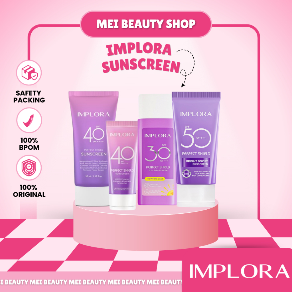Jual IMPLORA Perfect Shield Sunscreen SPF 40 PA++++ | Sunscreen SPF 30 ...