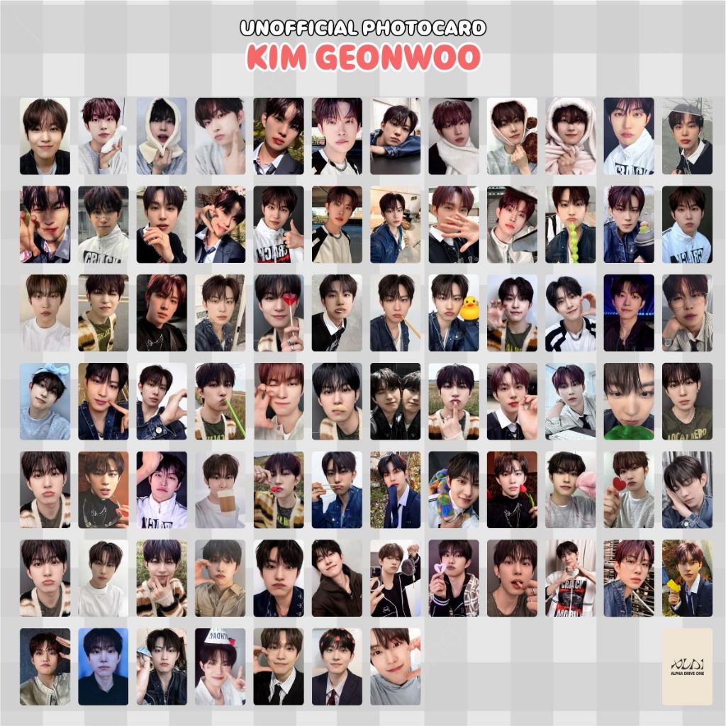Jual KIM GEONWOO ALD1 / ALPHA DRIVE ONE / PHOTOCARD UNOFFICIAL