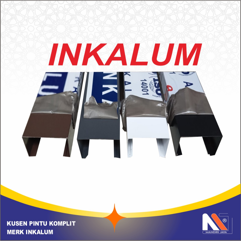 Jual kusen pintu alumunium lengkap pentokan pintu merk inkalum | Shopee ...