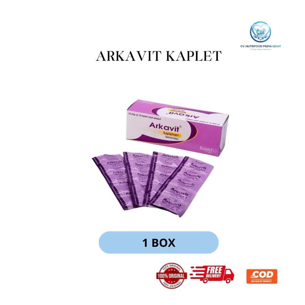 Jual Arkavit Kaplet 1 Box – Multivitamin untuk Menjaga Stamina & Daya ...