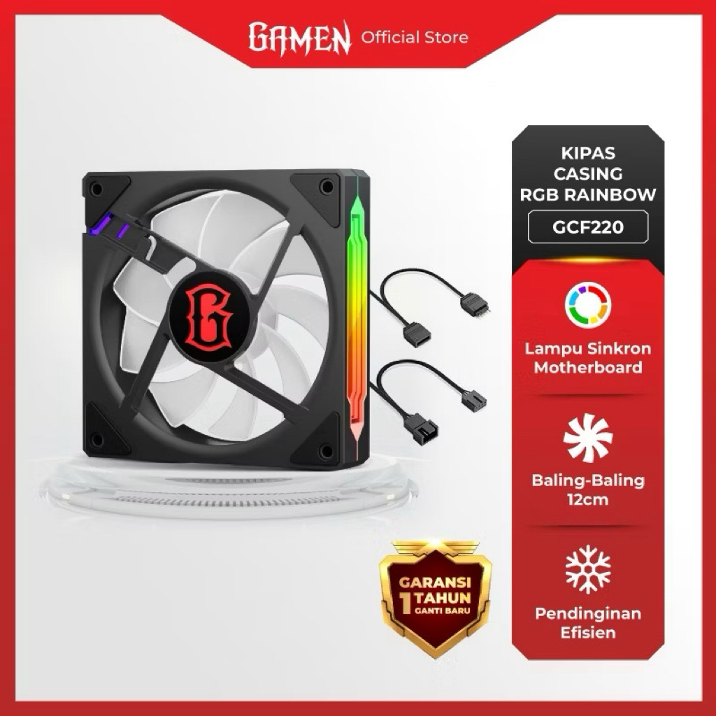 Jual GAMEN Gaming Fan Case RGB Fan Casing PC GCF220 / GCF210 / GCF220R ...