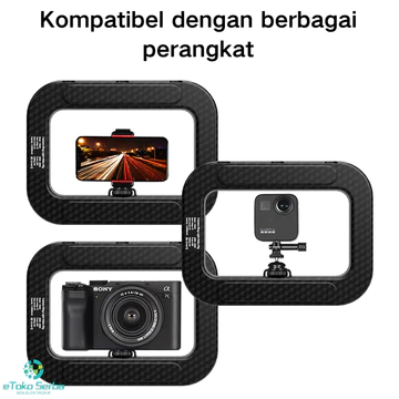 Lampu Ring LED Untuk Live Streaming Shooting Video HP Fill Light Dual Color