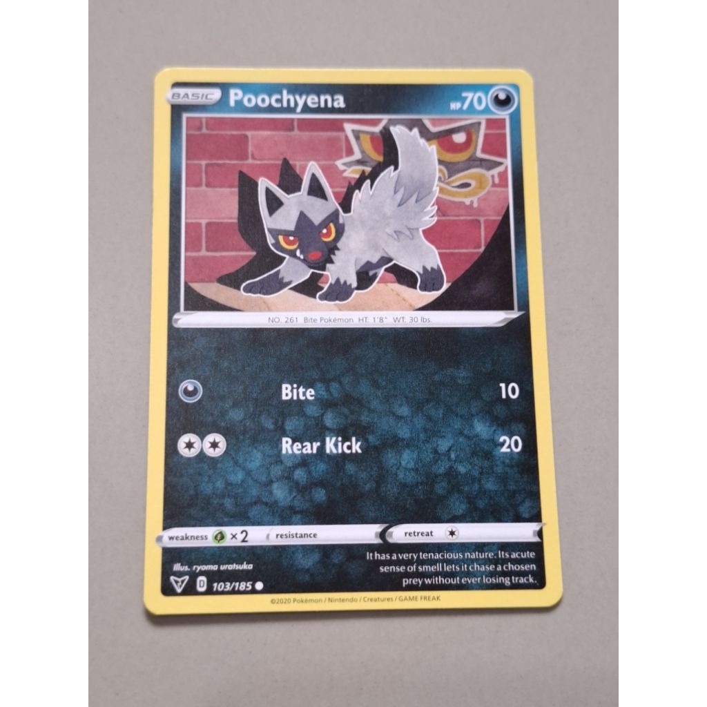 what is a psa pokemon card Poochyena 70/107 - ex Deoxys main image 1