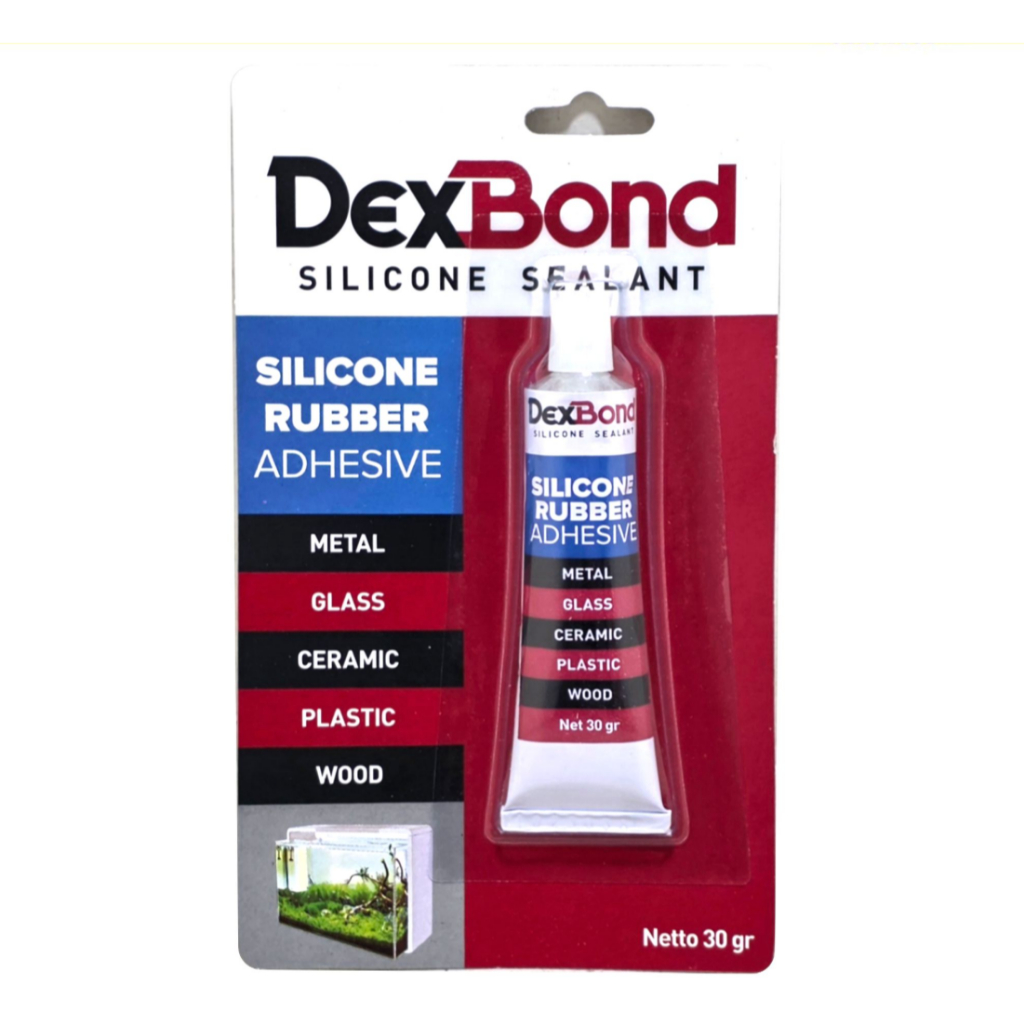 Jual DEXBOND Lem Silicone Sealant Tube 30gr / 70gr Rubber Adhesive Lem ...