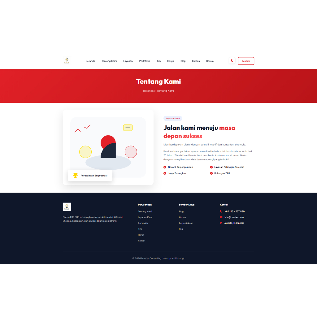 ID-Tech Website Company Profile Profesional | Company Profile, Blog, Perpustakaan, Login Register