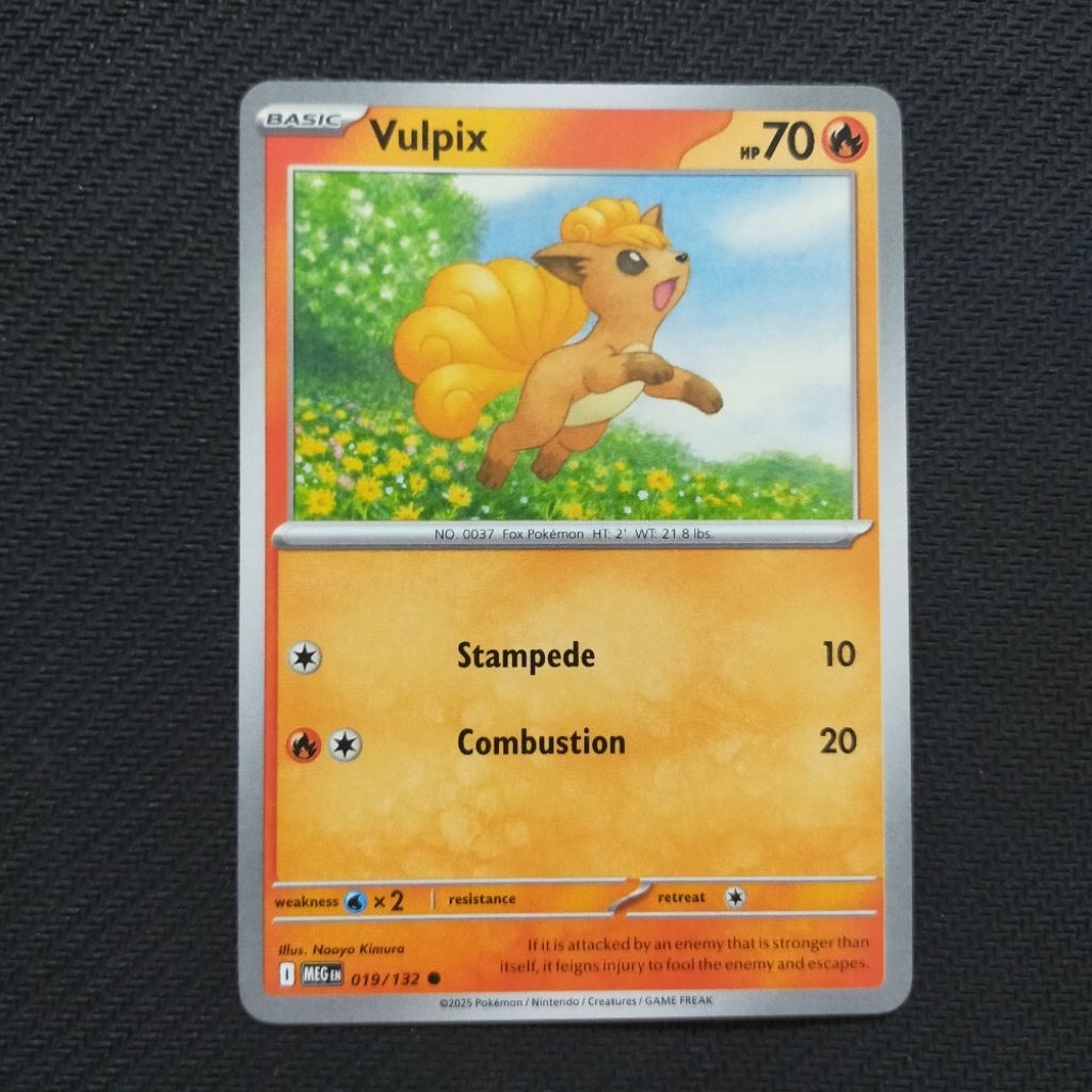 Jual Kartu TCG Pokemon EN Original Vulpix MEG 019/132 | Shopee Indonesia