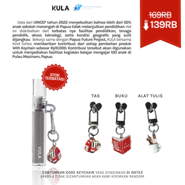 KULA The OG Liptint Shade Belle I Liptint Untuk Bibir Kering Dan Gelap Liptint Glossy Gloss