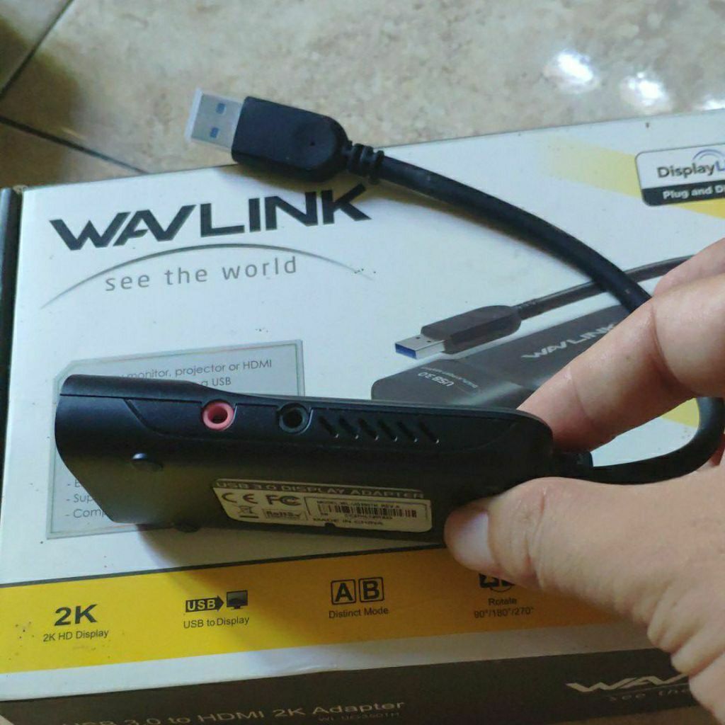Jual DisplayLink adapter Wavlink, mirroring layar HP ke TV atau monitor ...