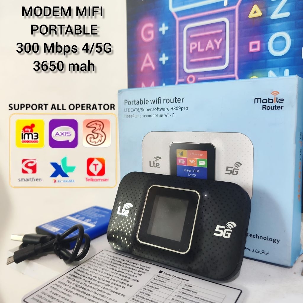 Jual Modem Wifi Mifi portable 4G/5G 300 Mbps AIlOperator multifungsi ...