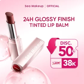 SPECIAL PRICE Sea Makeup Tinted Lip Balm – Melembapkan Cover Bibir Gelap Ringan Tahan 24 Jam