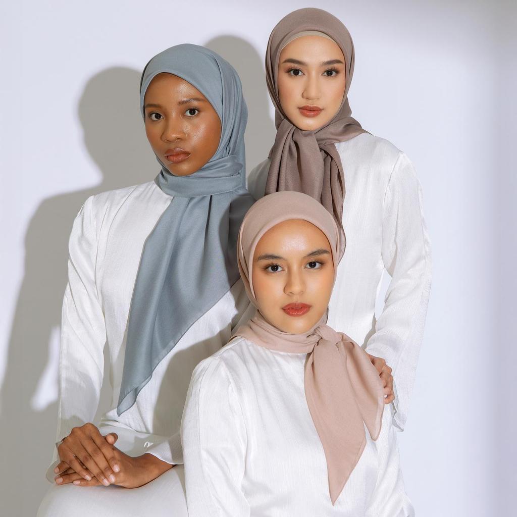 Lozy Hijab Theya Voal Square (Hijab Segiempat Bahan Voal Premium)
