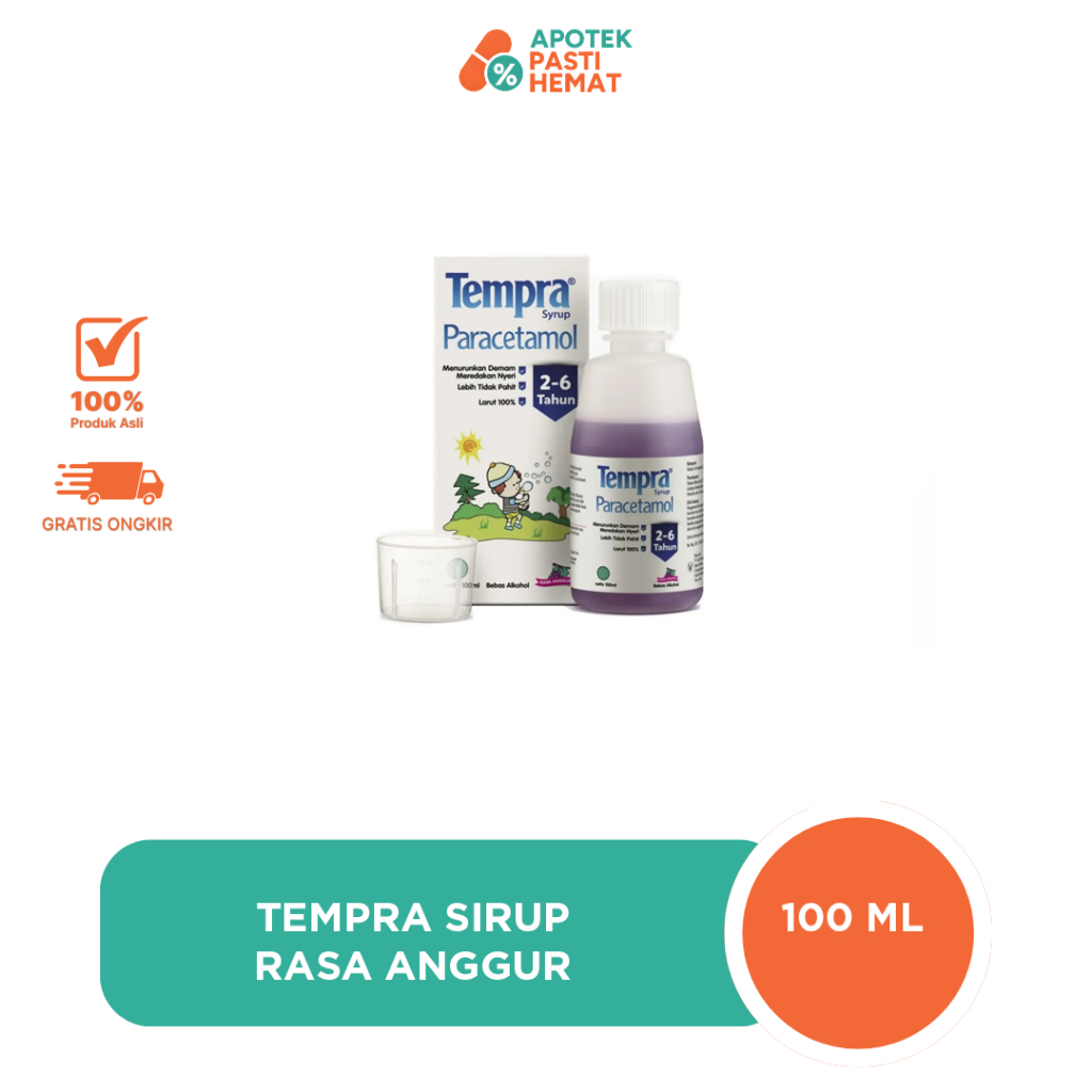 Jual Tempra Sirup Rasa Anggur 100 ml | Shopee Indonesia