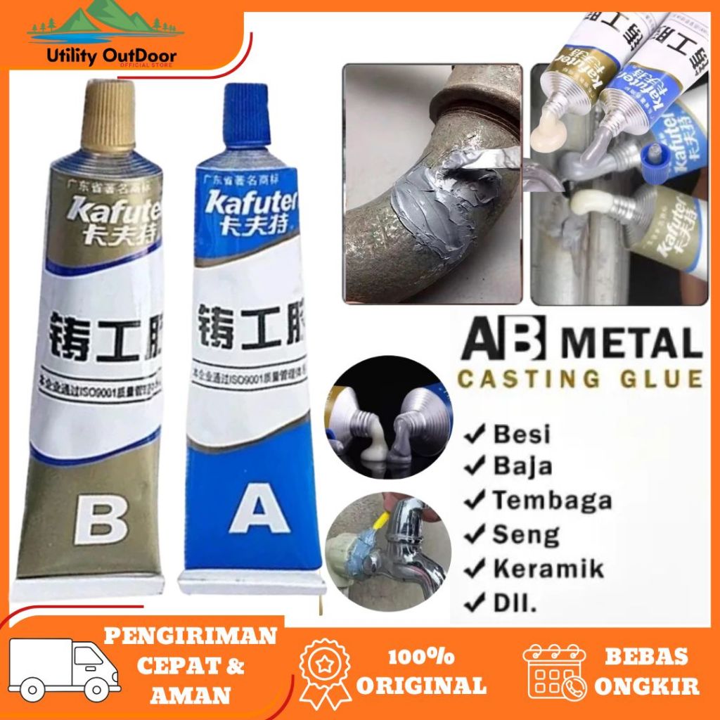 Jual Lem AB Epoxy Kafuter Super Kuat – Lem Besi Anti Bocor Tahan Panas ...