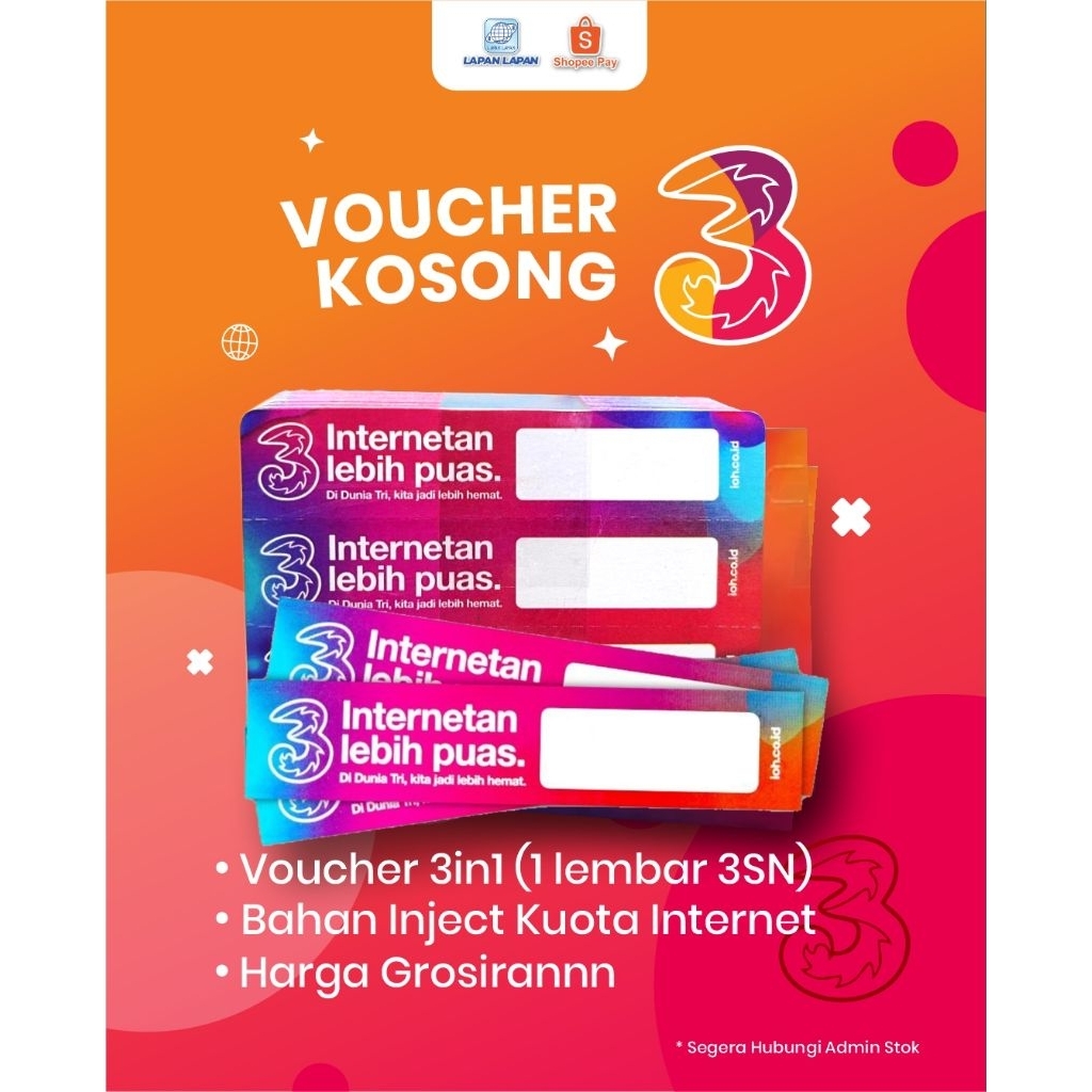 VOUCHER TRI KOSONG 3in1
