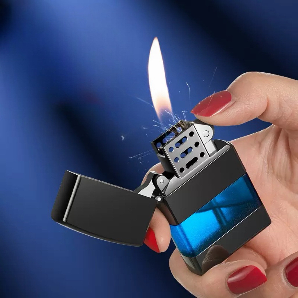 Jual Korek api kaca transparan isi ulang gas api lilin XF2701 | Shopee ...