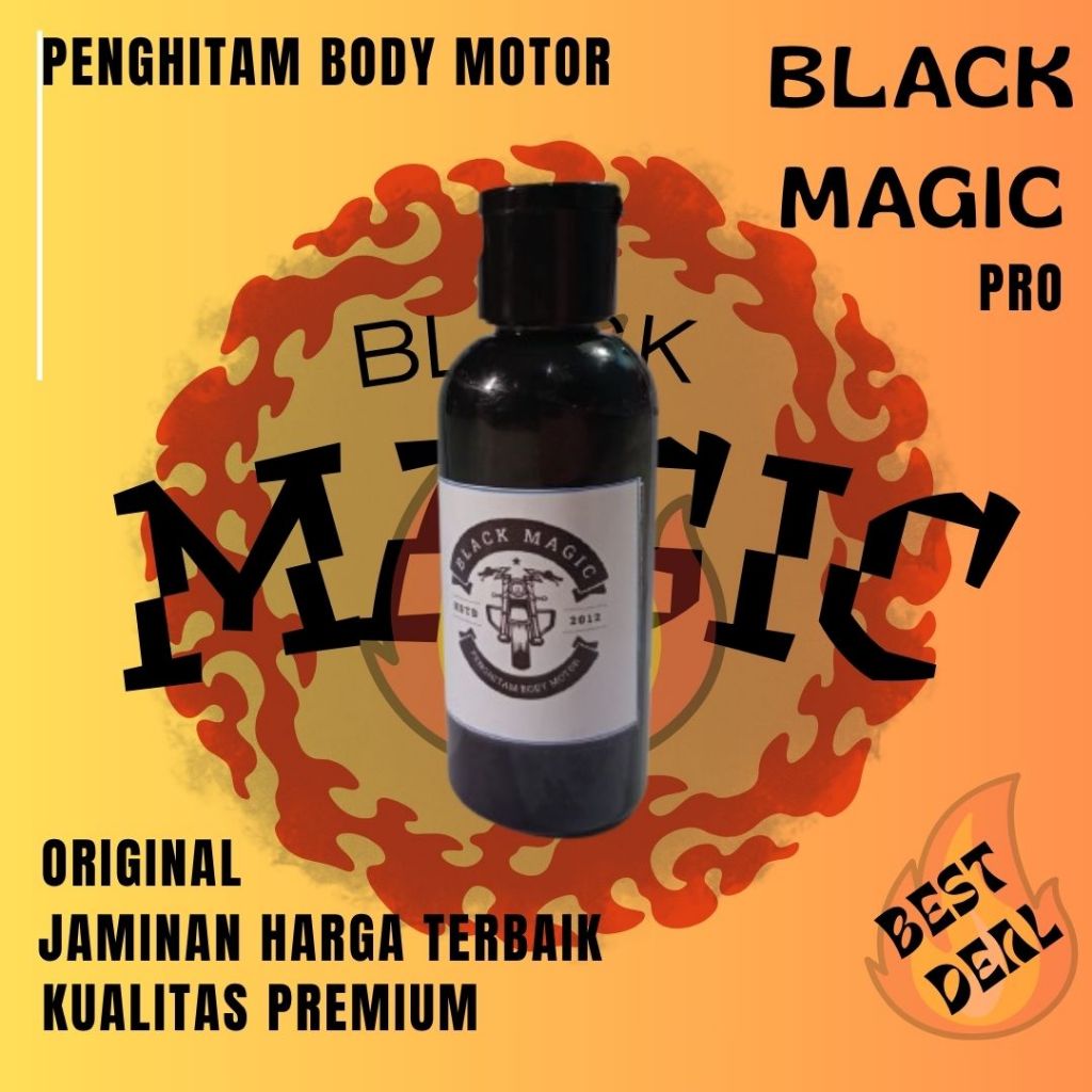 Jual ( ITEM) REFILL PRO Black Magic Penghitam Body Motor kemasan botol ...