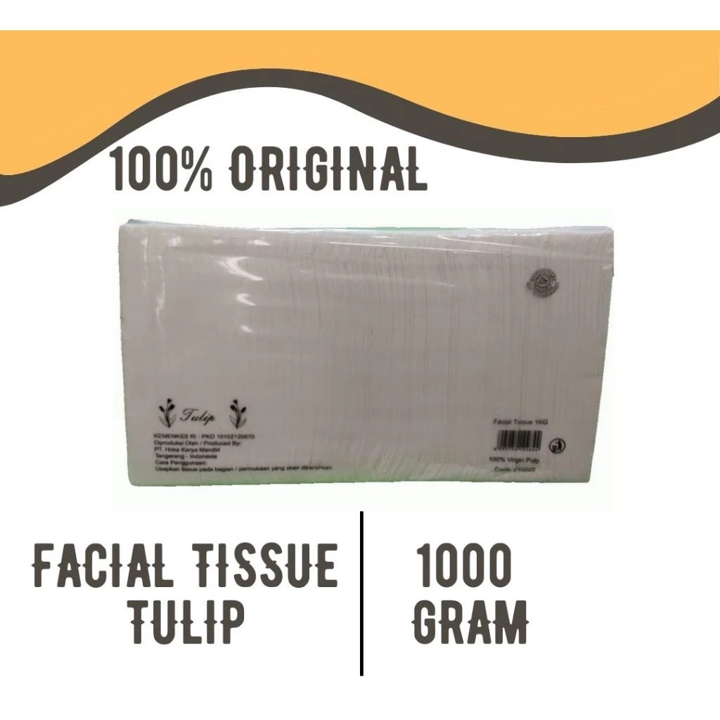 Jual Tissue Facial Pulp 1000 Gram 2 Ply Tisu Wajah Halus Kuat Hemat ...