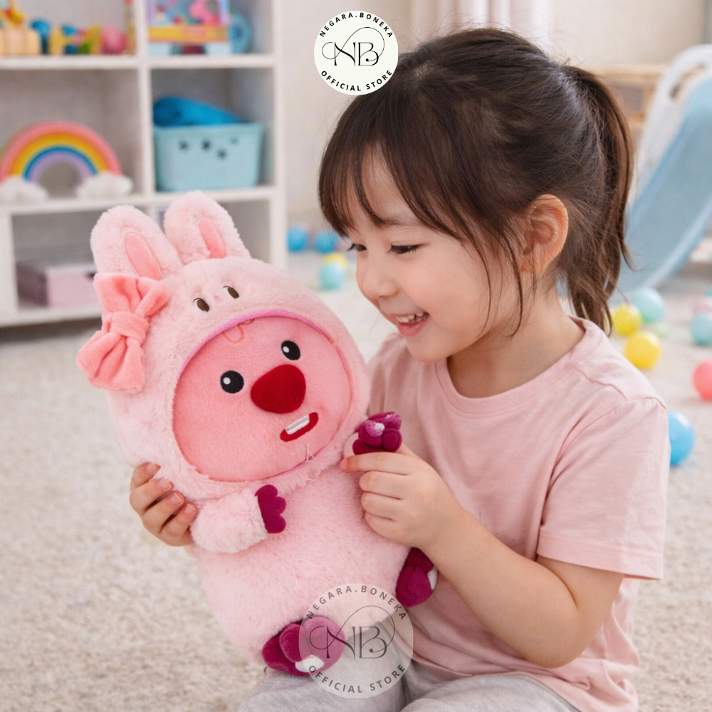 Jual 30CM Boneka Loopy Lucu pakai Kostum Bunny Plush toys doll Lembut ...