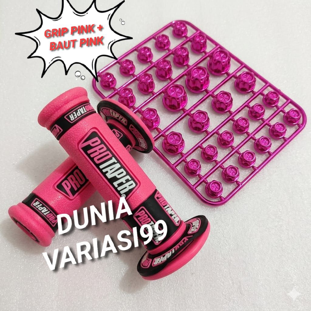 Handgrip Grip Pink Donat Protaper Universal Semua Jenis Motor