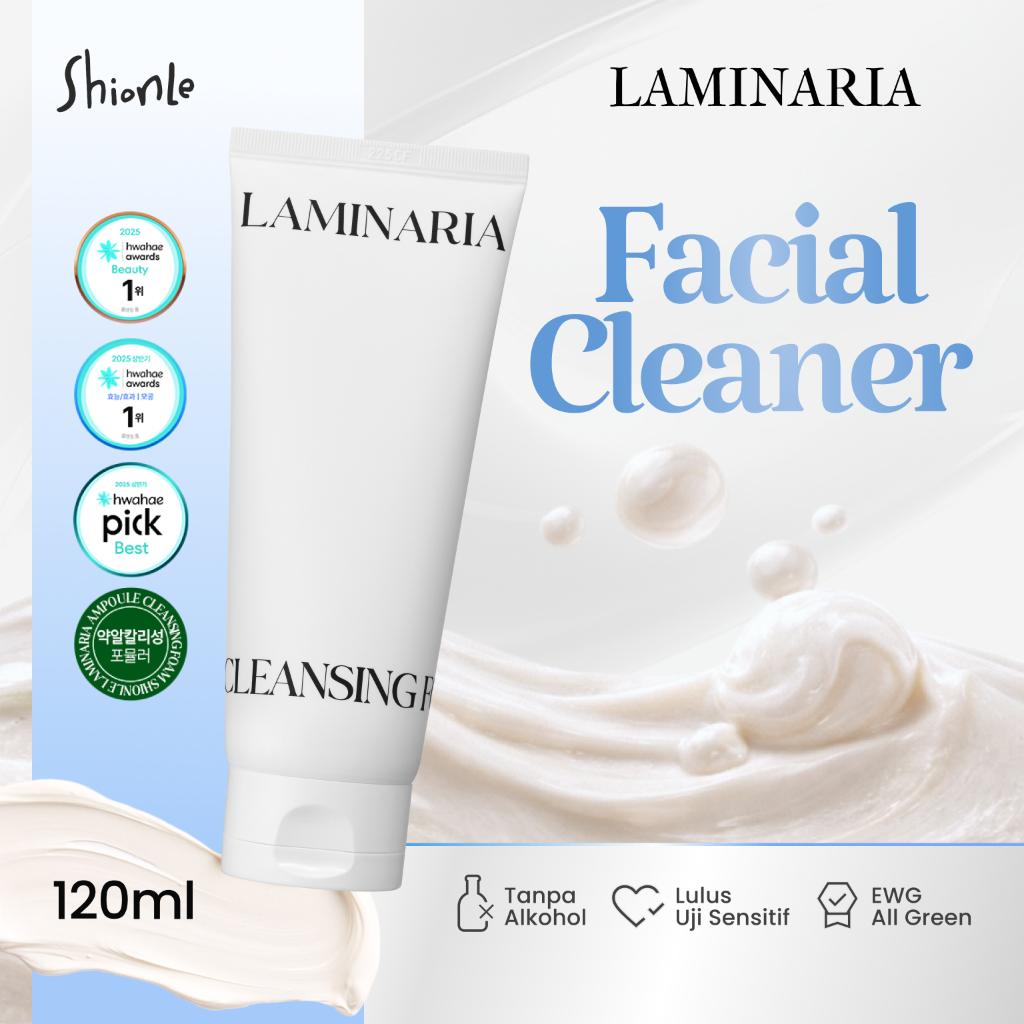 Jual SHIONLE Laminaria Sabun Cuci Muka Korea - BPOM 120ml - Deep Cleansing Foam - Bantu Bersihkan Pori, Komedo Jerawat Indonesia