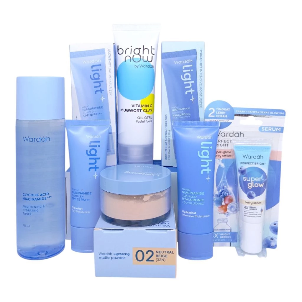 Paket Skincare Untuk Flek Hitam/Glowing/ Wardah