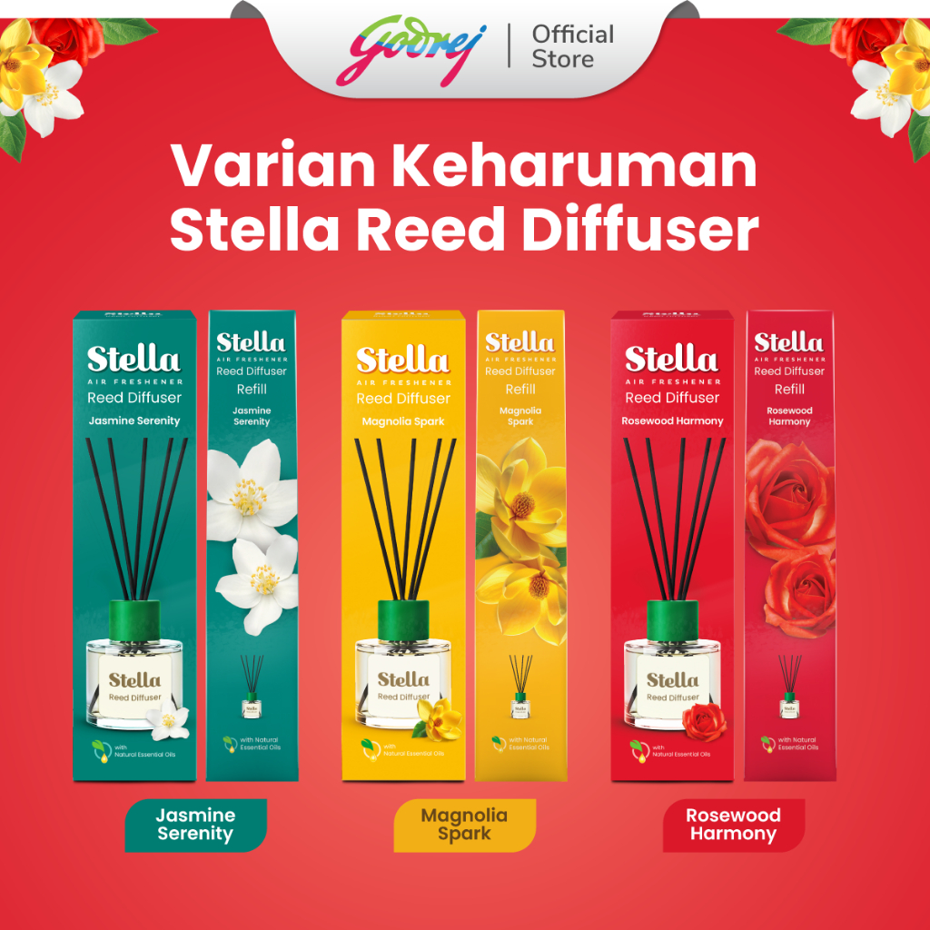 Jual Stella Reed Diffuser Refill Rosewood Harmony 30 ml - Pengharum ...