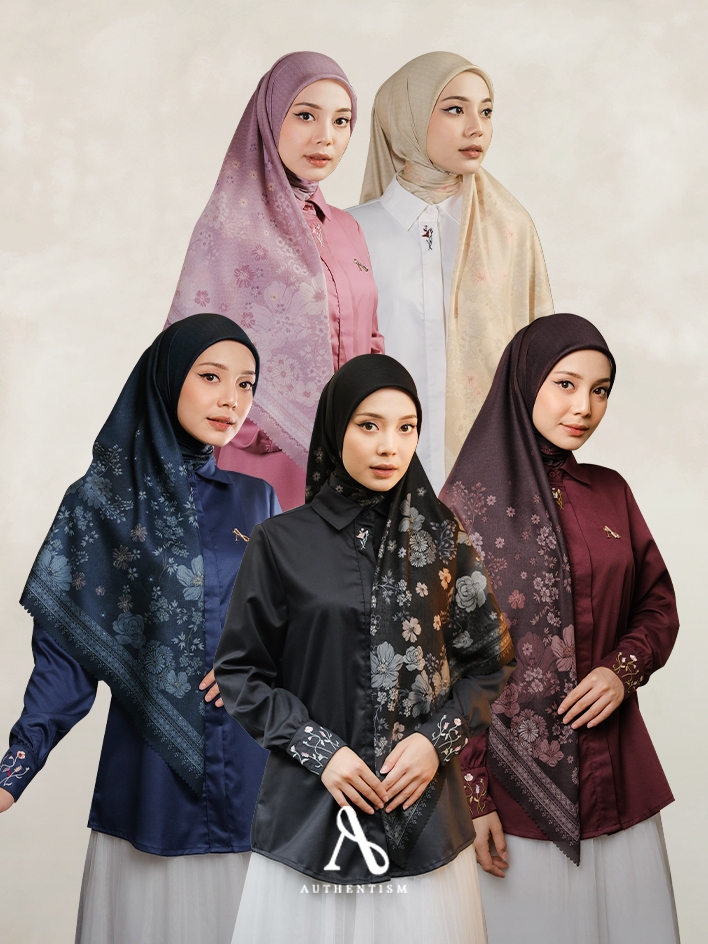 Jual AUTHENTISM ID | Manikmaya Series - Hijab Elegan Motif Bunga Lamina ...