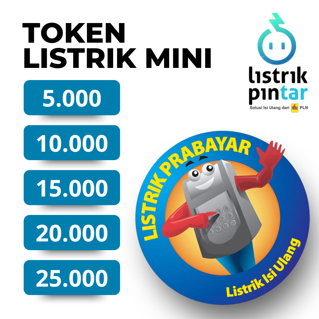 Jual TOKEN PLN | PLN TOKEN MINI PROMO | TOKEN PLN 5K - TOKEN PLN 10K ...
