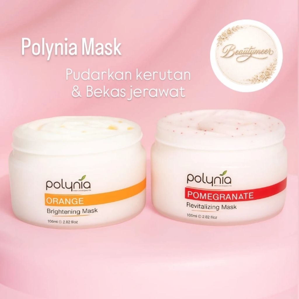 Jual PROMO MASKER WAJAH ANTI AGING POLYNIA MASK BUY 1 GET 1 KEMASAN ...