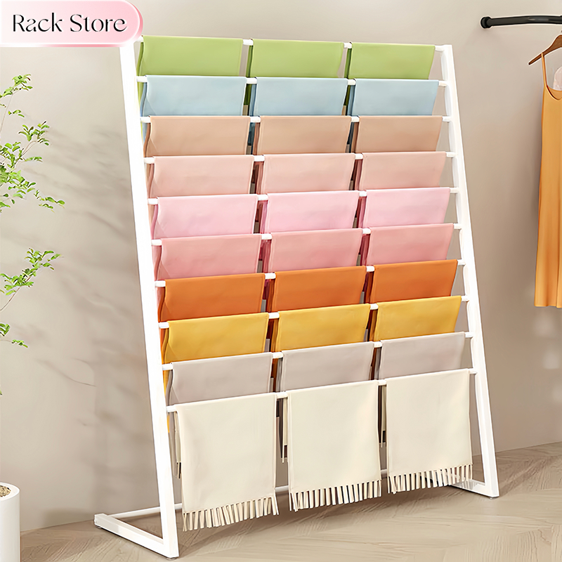 Jual Rak Display Tingkat Multifungsi | Rak Hijab Jilbab Kerudung Handuk ...