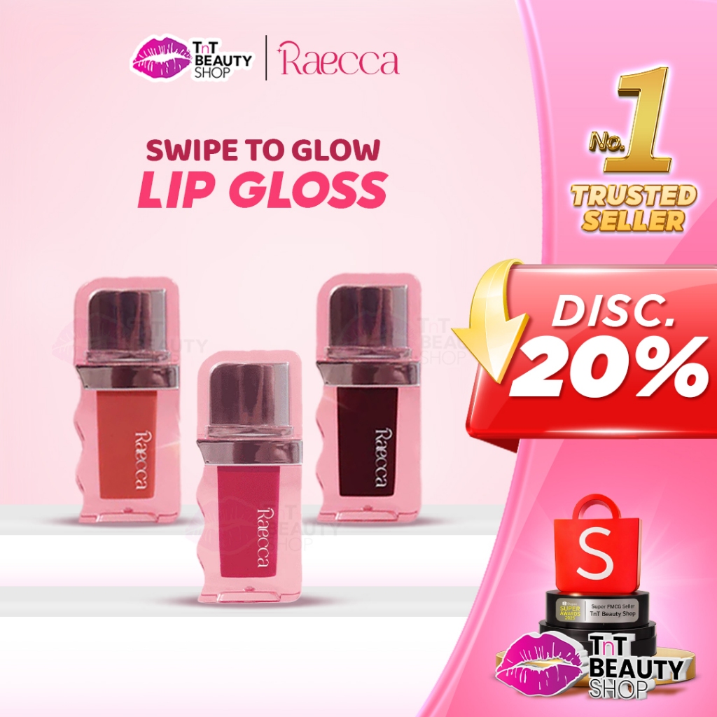 Jual Raecca Swipe To Glow Lip Gloss | TnT Beauty Shop | Shopee Indonesia