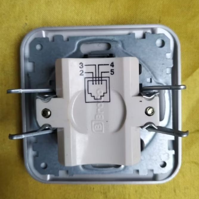 Jual Broco Galleo G171 Stop kontak Telephone Socket RJ11 Warna White ...