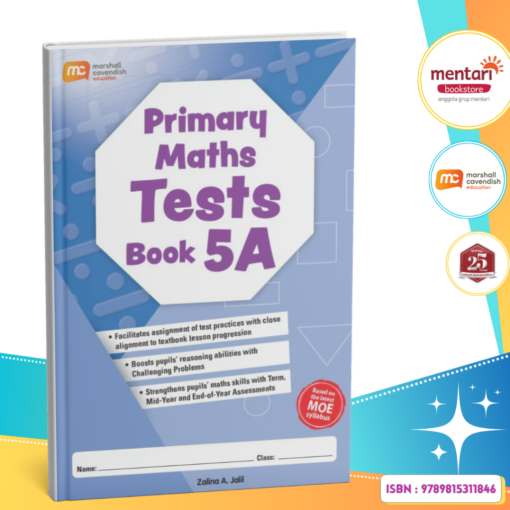 Jual Mentari Bookstore | My Pals Are Here Mathematics Test | Primary ...