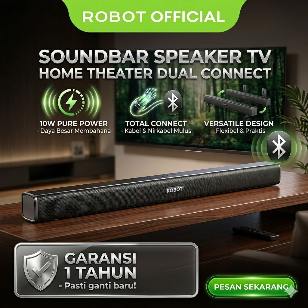 Jual ROBOT RB590 Soundbar Bluetooth Speaker Tv Aux S/Pdif Micro Sd 1500 ...