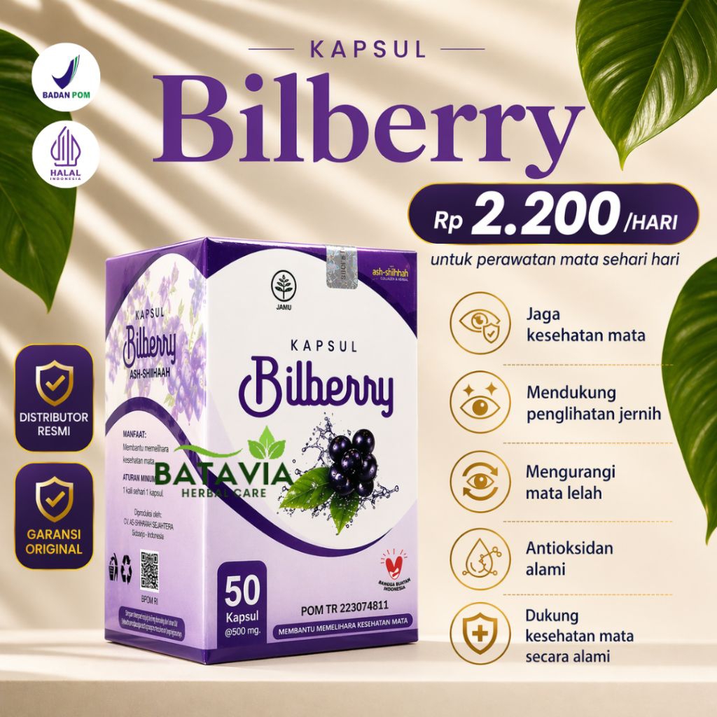 Jual Kapsul Bilberry Ash Shihhah Herbal Mata Sehat BPOM ORIGINAL ...