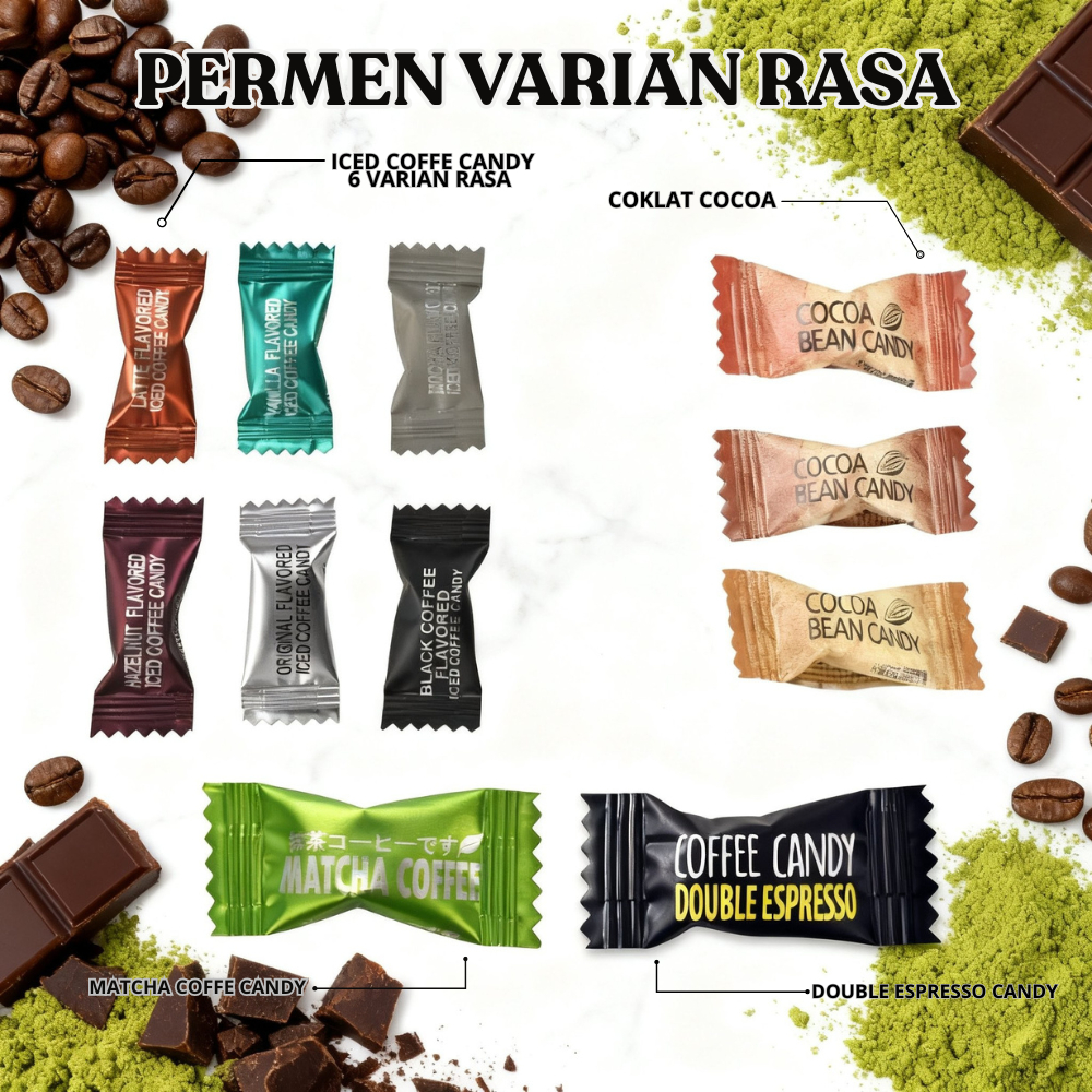 Jual Permen Candy Macam Macam Varian Rasa Coffee Matcha Iced Coffee ...