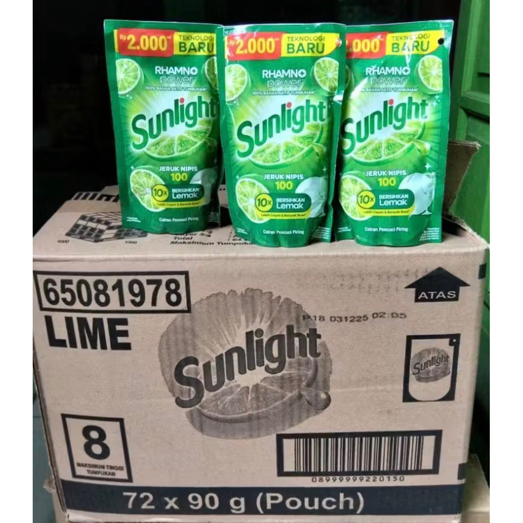 Jual Sunlight 2000 an karton isi 72 pouch x 100 gram | Shopee Indonesia