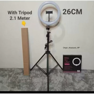 Ring Light Led Tripod Untuk Konten Kreator