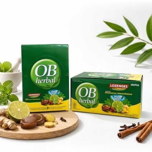 Jual OB Herbal Lozenges Permen Hisap Rasa Mint Isi 15 Sachet – Pelega ...