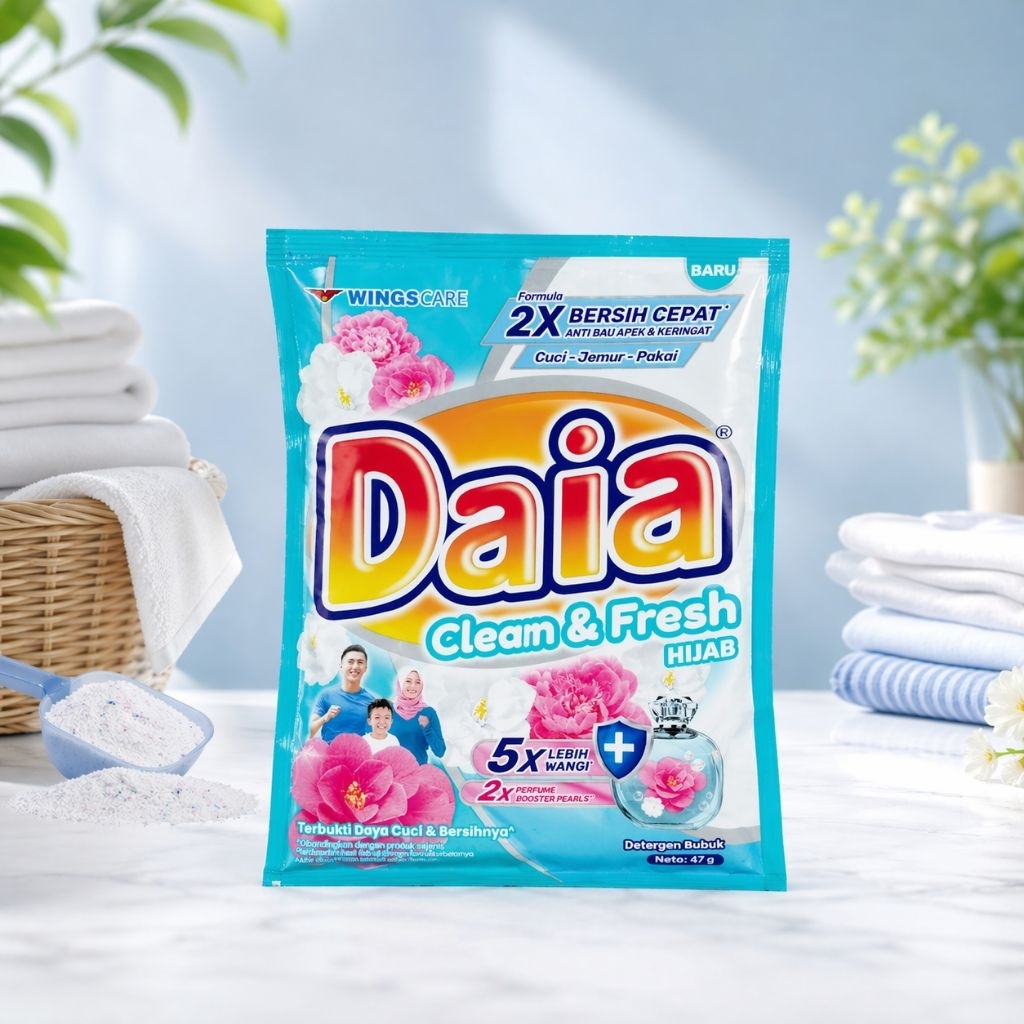 Jual DAIA Deterjen Bubuk 47gr (1 Renceng isi 6 sachet) | Shopee Indonesia