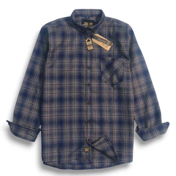 Kemeja Flanel Premium Pria Lengan Panjang Lembut Tebal Tidak Berbulu Motif Casual Brill