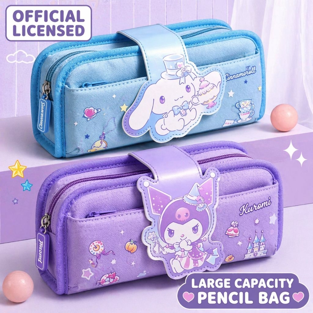 Jual Kotak Pensil Sanrio ORI / Tepak Pensil Import Cinnamoroll