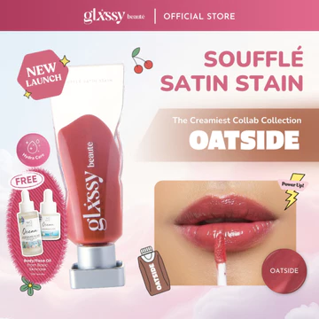 Glxssy Beaute X Oatside Souffle Satin Stain Glossy Version