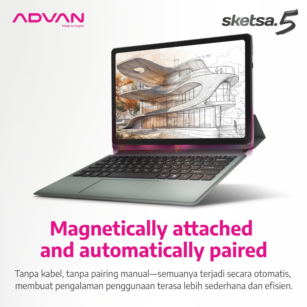 Jual Keyboard ADVAN Tablet Sketsa 5 Original Magnetic Keyboard Tablet ...