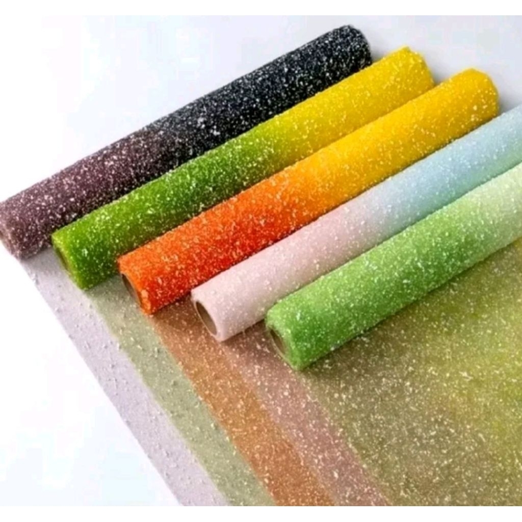 Jual 1 Lembar ( 50 cm x 50 cm ) Kain Tile Salju Jaring Salju Buket ...
